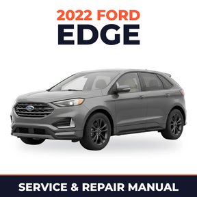 2022 Ford Edge service and repair manual cover with vehicle photo