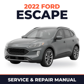 2022 Ford Escape service and repair manual cover with vehicle photo