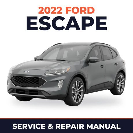 2022 Ford Escape service and repair manual cover with vehicle photo