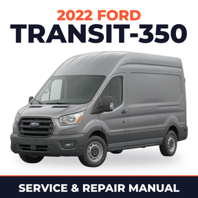 2022 Ford Transit-350 service and repair manual cover with vehicle photo