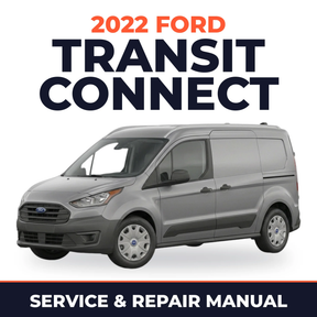 2022 Ford Transit Connect service and repair manual cover with vehicle photo