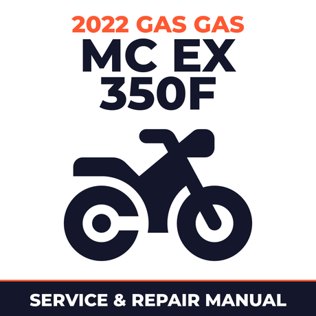 2022 Gas Gas MC EX 350F Service and Repair Manual - motorcycle workshop manual cover