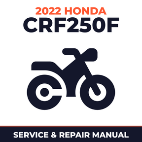 2022 Honda CRF250F Service and Repair Manual - motorcycle workshop manual cover