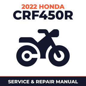 2022 Honda CRF450R Service and Repair Manual - motorcycle workshop manual cover