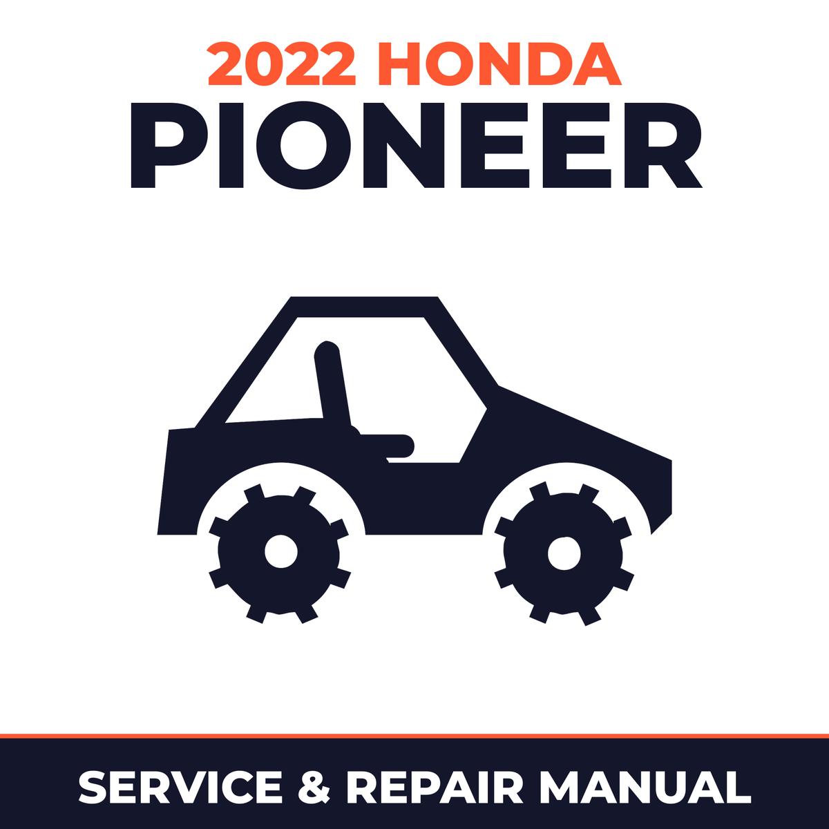 2022 Honda Pioneer Service and Repair Manual - side-by-side workshop manual cover