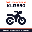 2022 Kawasaki KLR650 Service and Repair Manual - motorcycle workshop manual cover