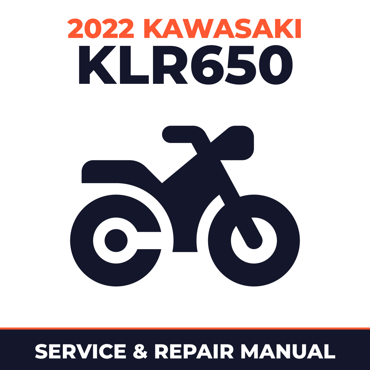2022 Kawasaki KLR650 Service and Repair Manual - motorcycle workshop manual cover