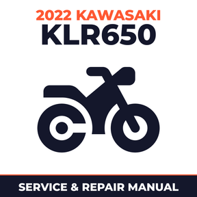 2022 Kawasaki KLR650 Service and Repair Manual - motorcycle workshop manual cover