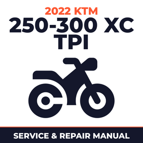 2022 KTM 250-300 XC TPI Service and Repair Manual - motorcycle workshop manual cover