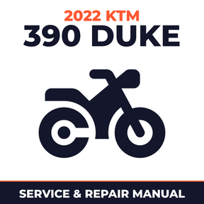 2022 KTM 390 Duke Service and Repair Manual - motorcycle workshop manual cover