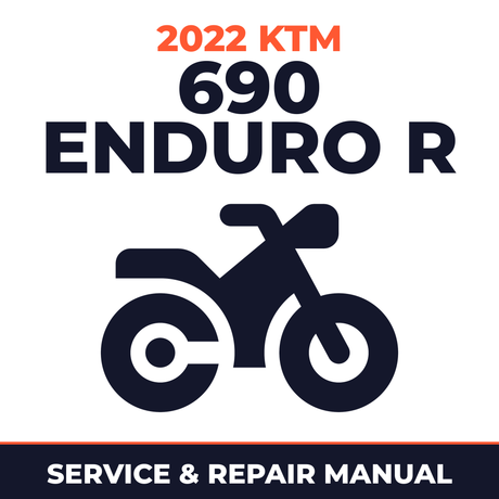 2022 KTM 690 Enduro R Service and Repair Manual - motorcycle workshop manual cover