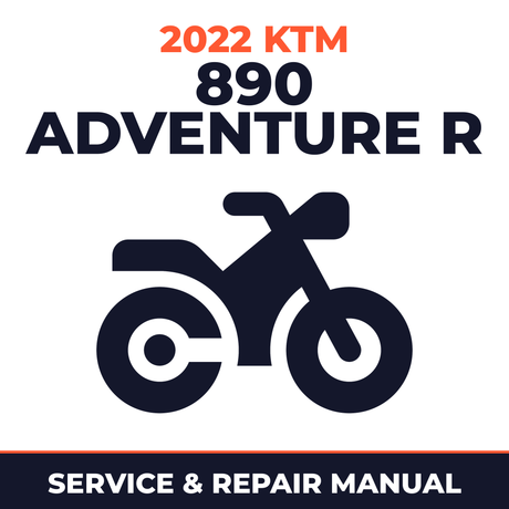 2022 KTM 890 Adventure R Service and Repair Manual - motorcycle workshop manual cover