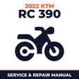 2022 KTM RC 390 Service and Repair Manual - motorcycle workshop manual cover