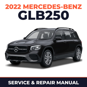 2022 Mercedes-Benz GLB250 service and repair manual cover with vehicle photo