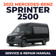 2022 Mercedes-Benz Sprinter 2500 service and repair manual cover with vehicle photo