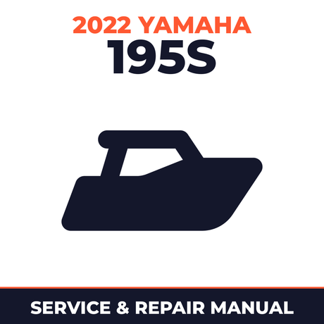 2022 Yamaha 195S Service and Repair Manual - boat workshop manual cover