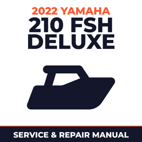 2022 Yamaha 210 FSH DELUXE Service and Repair Manual - boat workshop manual cover
