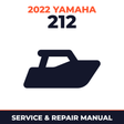 2022 Yamaha 212 Service and Repair Manual - boat workshop manual cover