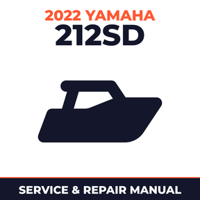 2022 Yamaha 212SD Service and Repair Manual - boat workshop manual cover