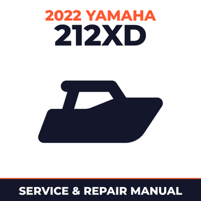 2022 Yamaha 212XD Service and Repair Manual - boat workshop manual cover