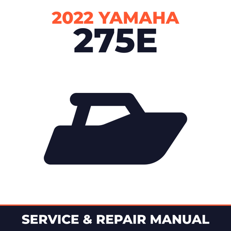 2022 Yamaha 275E Service and Repair Manual - boat workshop manual cover