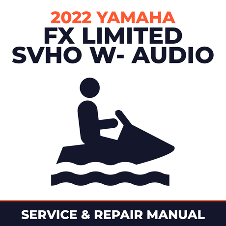 2022 Yamaha FX Limited SVHO w- audio Service and Repair Manual - personal watercraft workshop manual cover