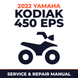 2022 Yamaha KODIAK 450 EPS Service and Repair Manual - ATV workshop manual cover