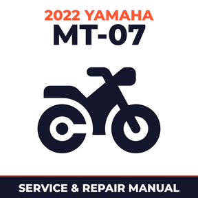 2022 Yamaha MT-07 Service and Repair Manual - motorcycle workshop manual cover