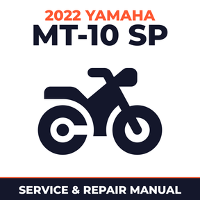 2022 Yamaha MT-10 SP Service and Repair Manual - motorcycle workshop manual cover