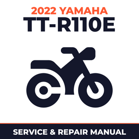 2022 Yamaha TT-R110E Service and Repair Manual - motorcycle workshop manual cover