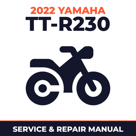 2022 Yamaha TT-R230 Service and Repair Manual - motorcycle workshop manual cover