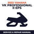 2022 Yamaha VK PROFESSIONAL II EPS Service and Repair Manual - snowmobile workshop manual cover