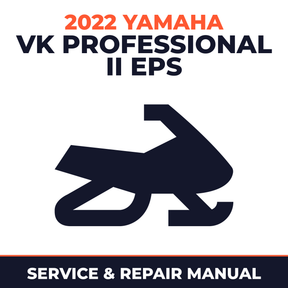 2022 Yamaha VK PROFESSIONAL II EPS Service and Repair Manual - snowmobile workshop manual cover