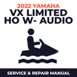 2022 Yamaha VX Limited HO w- audio Service and Repair Manual - personal watercraft workshop manual cover