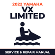 2022 Yamaha VX LIMITED Service and Repair Manual - personal watercraft workshop manual cover