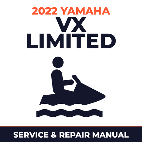 2022 Yamaha VX LIMITED Service and Repair Manual - personal watercraft workshop manual cover
