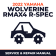 2022 Yamaha WOLVERINE RMAX4 R-SPEC Service and Repair Manual - side-by-side workshop manual cover