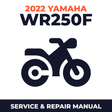 2022 Yamaha WR250F Service and Repair Manual - motorcycle workshop manual cover