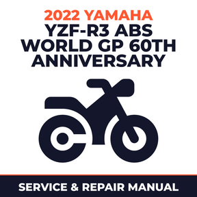 2022 Yamaha YZF-R3 ABS WORLD GP 60th ANNIVERSARY Service and Repair Manual - motorcycle workshop manual cover