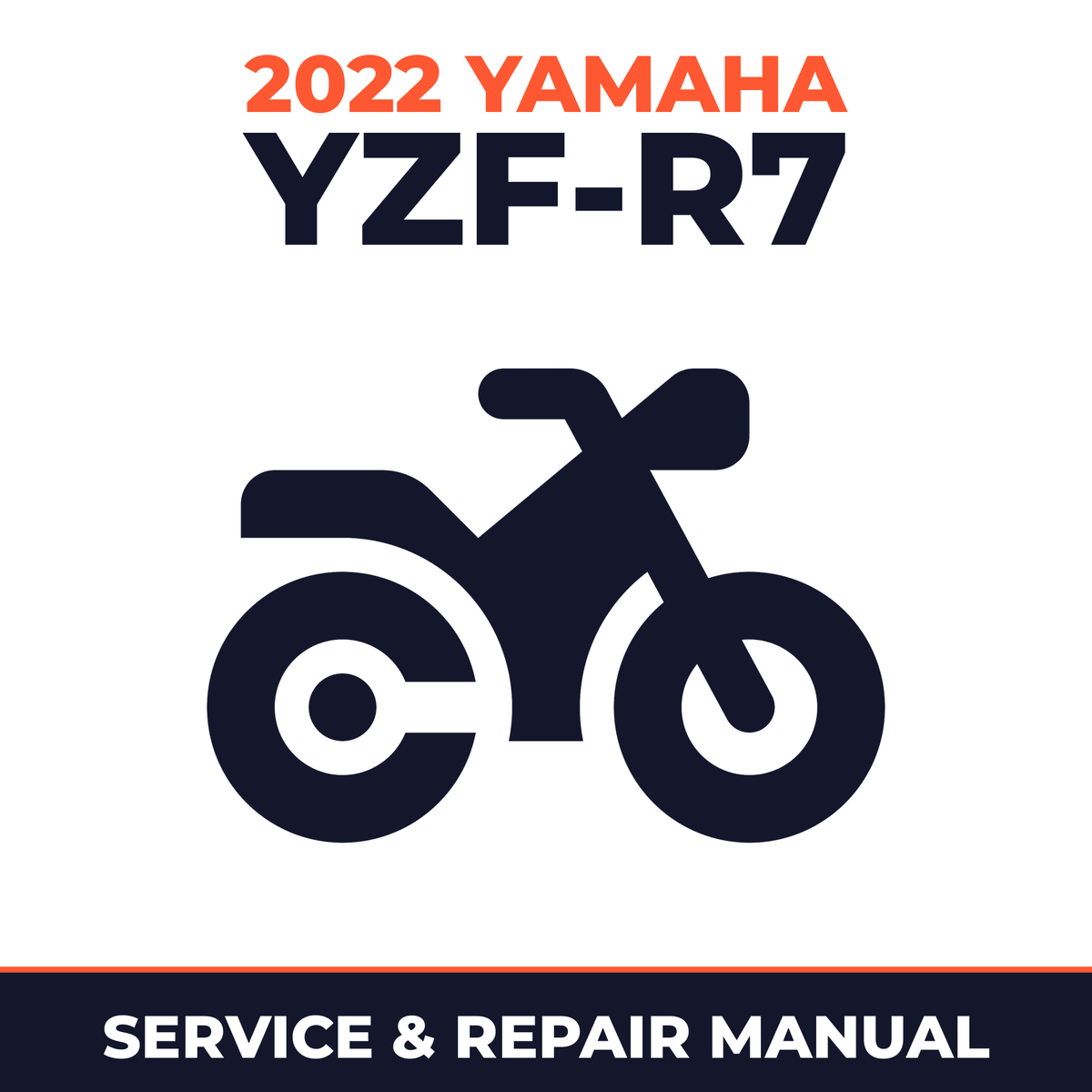 2022 Yamaha YZF-R7 Service and Repair Manual - motorcycle workshop manual cover