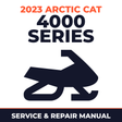 2023 Arctic Cat 4000 Series Service and Repair Manual - snowmobile workshop manual cover