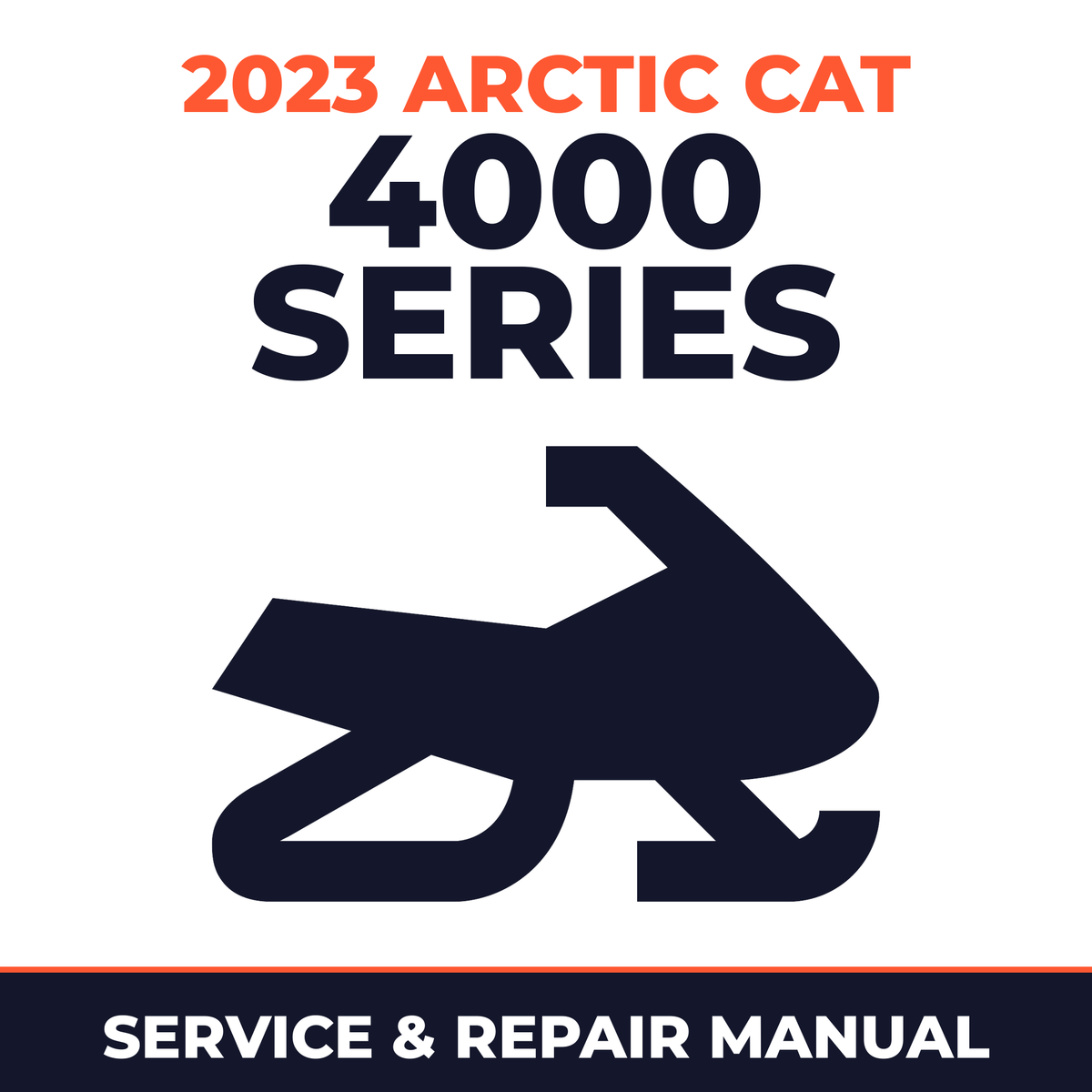 2023 Arctic Cat 4000 Series Service and Repair Manual - snowmobile workshop manual cover