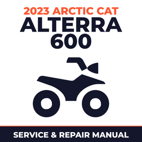 2023 Arctic Cat Alterra 600 Service and Repair Manual - ATV workshop manual cover