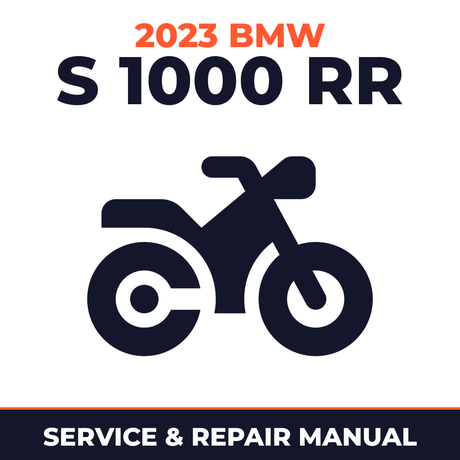 2023 BMW S 1000 RR Service and Repair Manual - motorcycle workshop manual cover