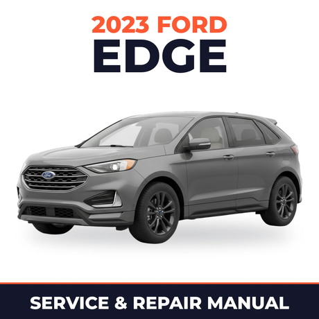 2023 Ford Edge service and repair manual cover with vehicle photo