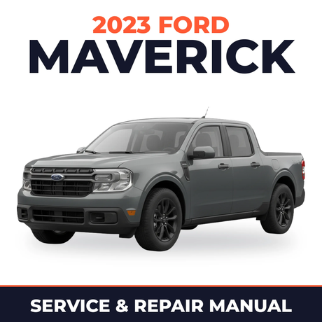 2023 Ford Maverick service and repair manual cover with vehicle photo