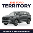 2023 Ford Territory service and repair manual cover with vehicle photo