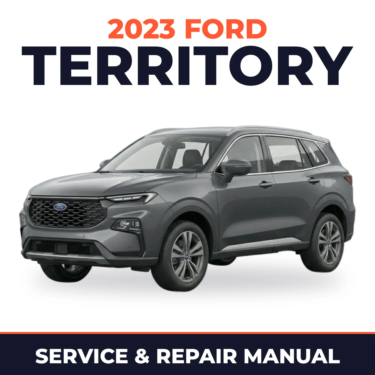 2023 Ford Territory service and repair manual cover with vehicle photo