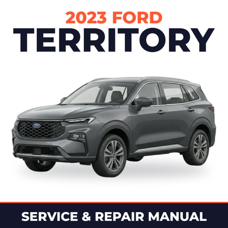 2023 Ford Territory service and repair manual cover with vehicle photo