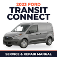 2023 Ford Transit Connect service and repair manual cover with vehicle photo